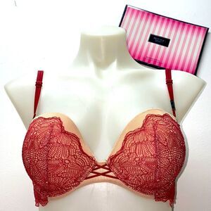 🔥VICTORIA SECRET BRA Very Sexy PUSH-UP SZ32D multi-way strapless New